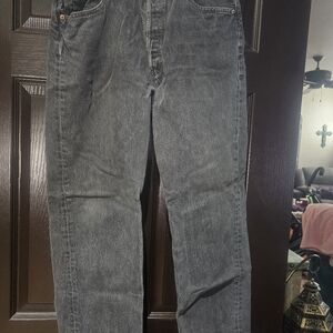 Levi's Men's Charcoal Straight Jeans